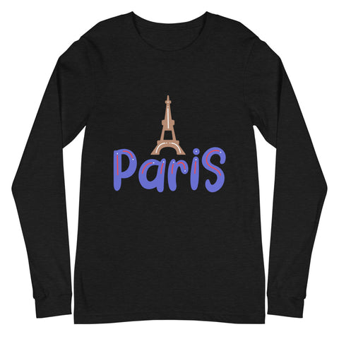 Paris Unisex Long Sleeve Tee
