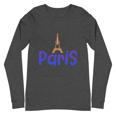 Paris Unisex Long Sleeve Tee