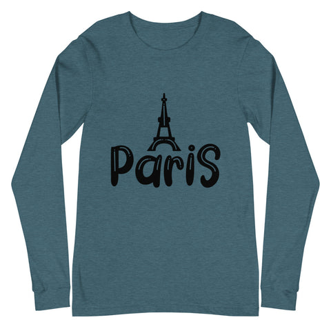Paris Unisex Long Sleeve T-shirts