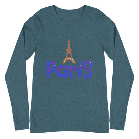 Paris Unisex Long Sleeve Tee