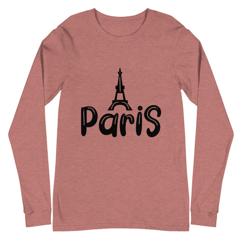 Paris Unisex Long Sleeve T-shirts