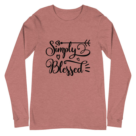Simply Blessed Unisex Long Sleeve T-shirts