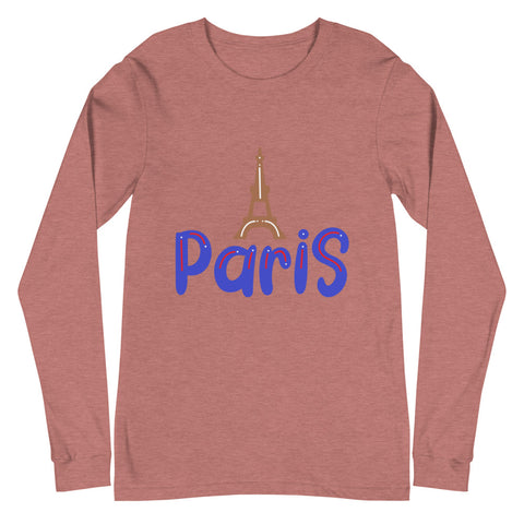Paris Unisex Long Sleeve Tee