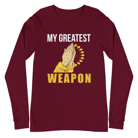 My Greatest Weapon Unisex Long Sleeve Tee