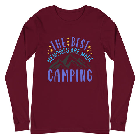 The Best Memories Are Made Camping Unisex Long Sleeve Tee