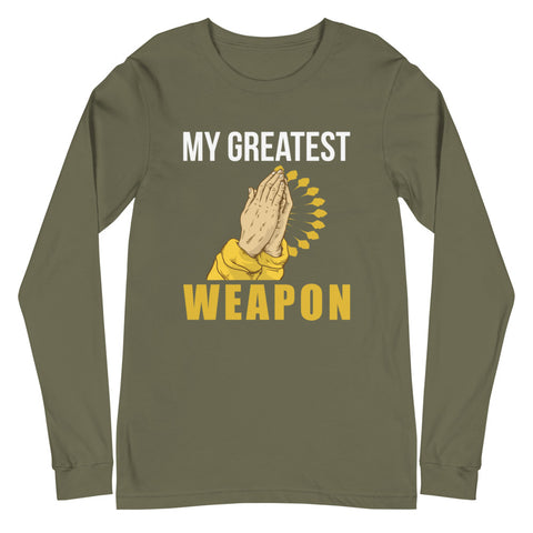 My Greatest Weapon Unisex Long Sleeve Tee