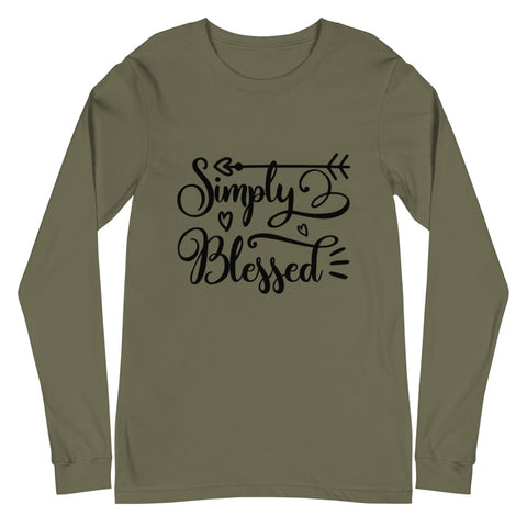 Simply Blessed Unisex Long Sleeve T-shirts