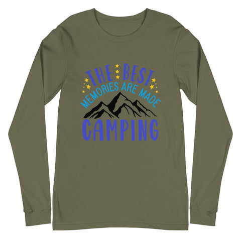 The Best Memories Are Made Camping Unisex Long Sleeve Tee