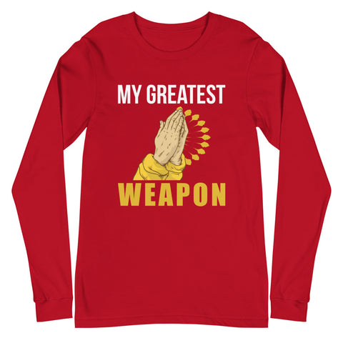 My Greatest Weapon Unisex Long Sleeve Tee