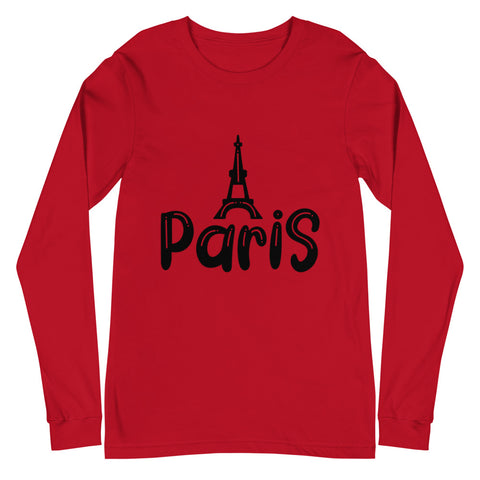 Paris Unisex Long Sleeve T-shirts