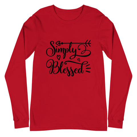 Simply Blessed Unisex Long Sleeve T-shirts
