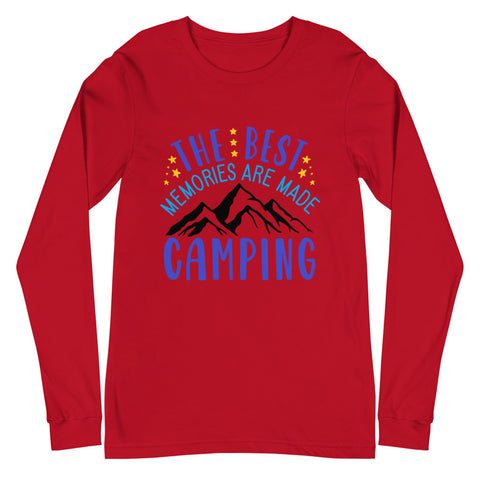 The Best Memories Are Made Camping Unisex Long Sleeve Tee