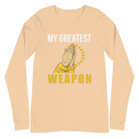 My Greatest Weapon Unisex Long Sleeve Tee