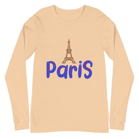 Paris Unisex Long Sleeve Tee