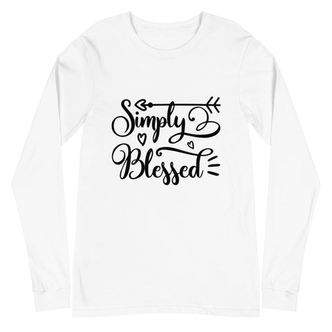 Simply Blessed Unisex Long Sleeve T-shirts