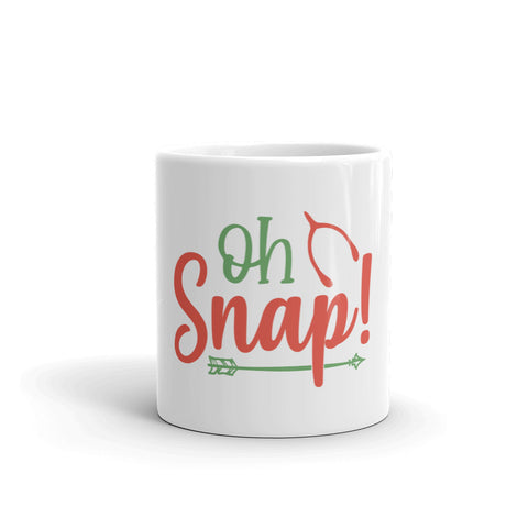 Oh Snap White glossy mug