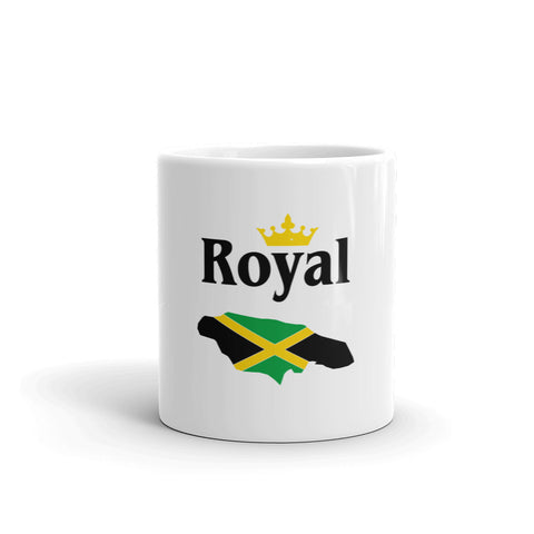 Royal (Jamaica) White glossy mug