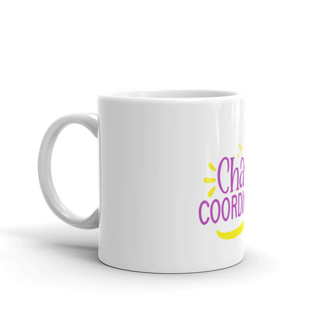 Chaos Coordinator White glossy mug