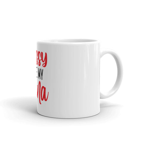 Sassy Like My Nana White glossy mug