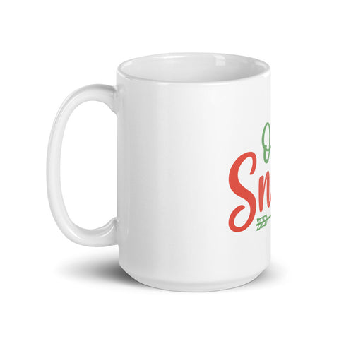 Oh Snap White glossy mug