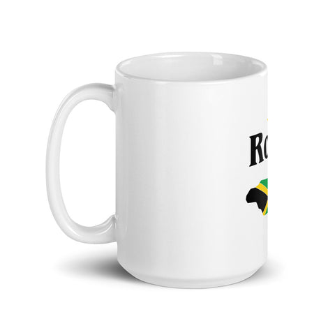 Royal (Jamaica) White glossy mug