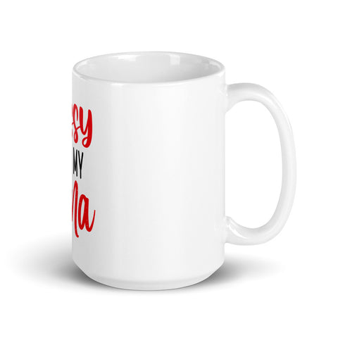 Sassy Like My Nana White glossy mug