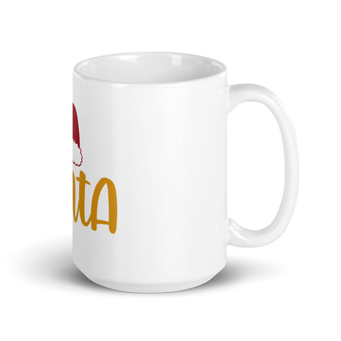 Santa White glossy mug