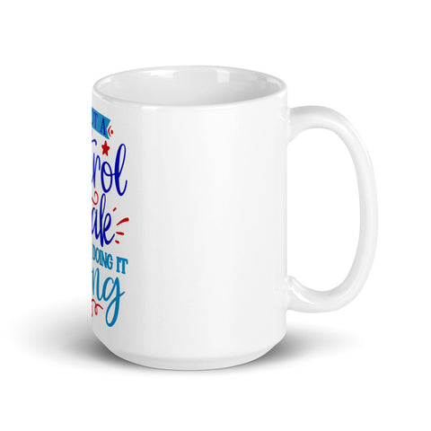 Im Not A Control Freak White glossy mug