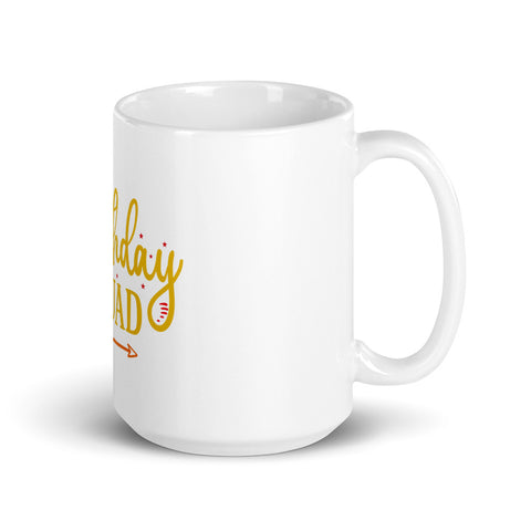 Birthday Squad White glossy mug