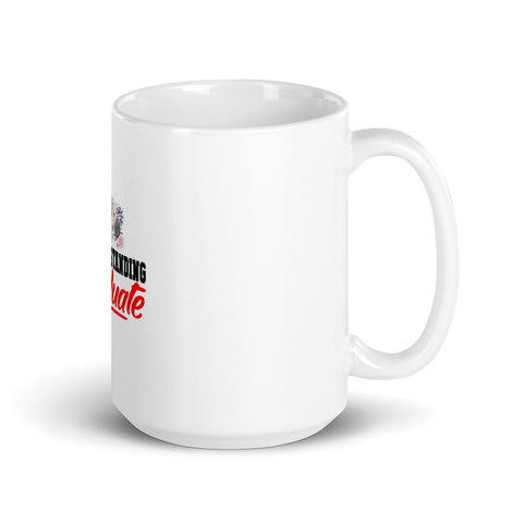 Black Graduate White glossy mug